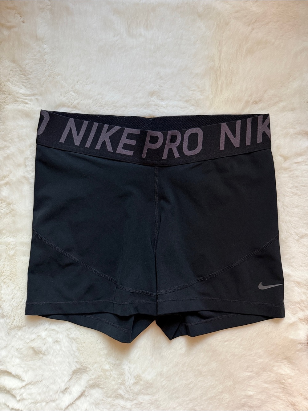 Nike Pro spandex shorts Large white